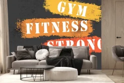 Fototapeta: Napisy sportowe na siłownie
