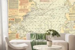 Fototapeta: Nautical rocznika mapę