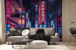 Fototapeta: Neonowe miasto tokio