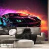 Fototapeta: Neonowe sportowe auto luksusowy efekt