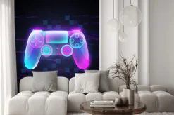Fototapeta: Neonowy kontroler do gier