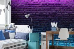 Fototapeta: Neonowy mur