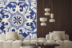 Fototapeta: Niebiesko-białe płytki portugalskie