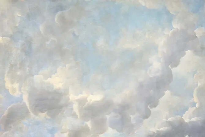 Fototapeta: Niebo z delikatnymi białymi chmurami