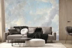 Fototapeta: Niebo z delikatnymi białymi chmurami