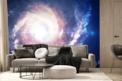 Fototapeta: Niesamowicie piękna galaktyka spiralna gdzieś w przestrzeni kosmicznej.