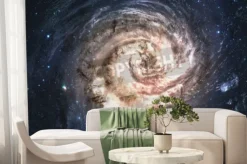 Fototapeta: Niesamowita piękna galaktyka spiralna gdzieś w głębokiej przestrzeni.