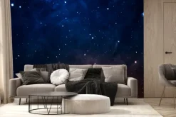 Fototapeta: Nocne rozgwieżdżone niebo