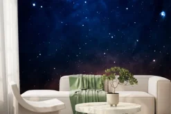 Fototapeta: Nocne rozgwieżdżone niebo