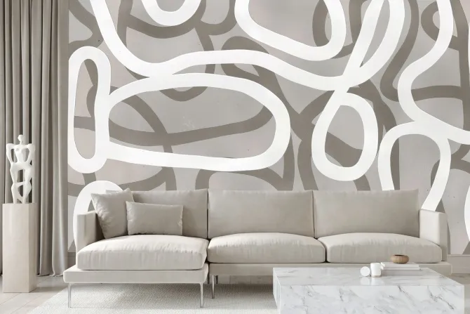 Fototapeta: Nowoczesna abstrakcja deseń geometryczne kształty