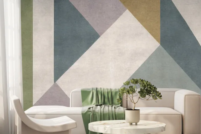 Fototapeta: Nowoczesny minimalistyczny wzór geometryczny