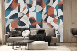 Fototapeta: Nowoczesny wzór z abstrakcją geometryczną