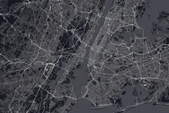 Fototapeta: Nowy jork mapa manhattan