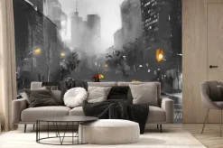 Fototapeta: Nowy jork nocą malowniczy krajobraz