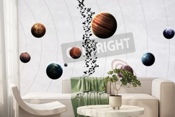 Fototapeta: Obrazy wysokiej rozdzielczości prezentuje planety układu słonecznego.