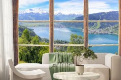 Fototapeta: Okno z widokiem na zell am see