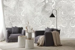 Fototapeta: Ornamentowe wzory na betonowej ścianie