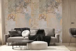 Fototapeta: Ornamentowy wzór kwadratowych płytek