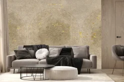 Fototapeta: Ornamenty elegancki wzór na betonowym teksturowym tle vintage