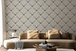 Fototapeta: Ornamenty i motyle w stylu retro artystyczny wzór