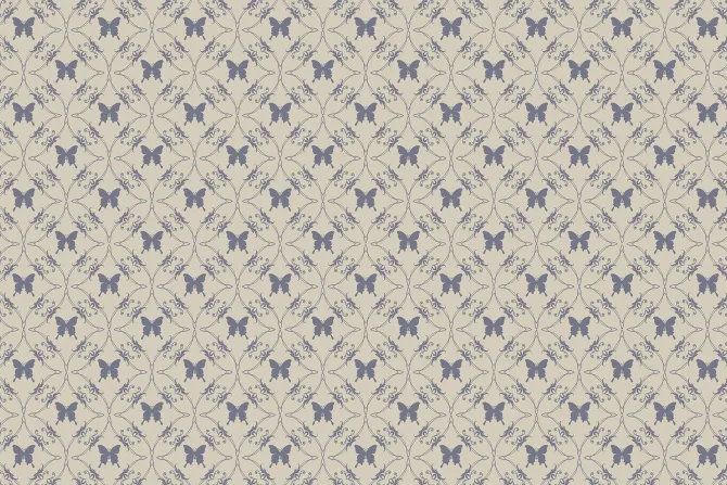 Fototapeta: Ornamenty i motyle w stylu retro artystyczny wzór