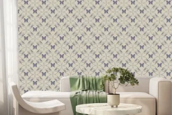 Fototapeta: Ornamenty i motyle w stylu retro artystyczny wzór