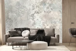 Fototapeta: Ornamenty na betonowym tle wzór w stylu industrialnym