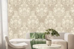 Fototapeta: Ozdobne ornamenty na beżowym tle