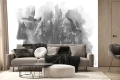 Fototapeta: Paintography. double exposure. close up of an attractive model