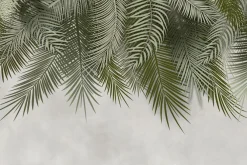 Fototapeta: Palmy tropikalne na nowoczesnym szarym tle