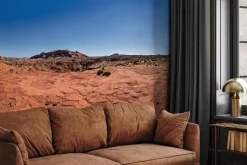 Fototapeta: Panorama czerwonej skalistej pustyni