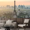 Fototapeta: Panorama paryża o wschodzie słońca