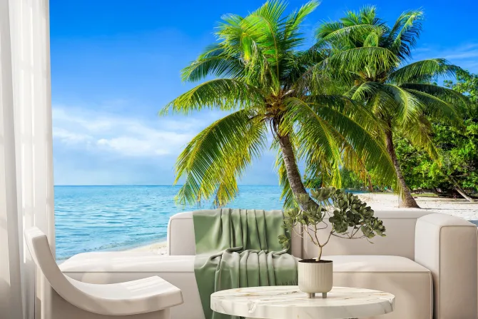 Fototapeta: Panorama plaży w lecie