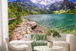 Fototapeta: Panorama staw w środku tatr