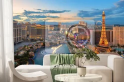 Fototapeta: Panoramiczny widok na las vegas