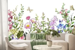 Fototapeta: Pastelowa ilustracja kwiatów