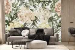 Fototapeta: Pastelowe kwiaty róże