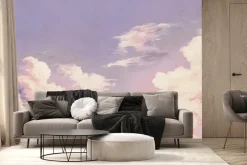 Fototapeta: Pastelowe niebo z delikatnymi chmurami