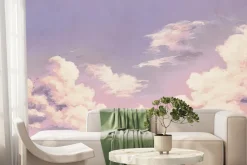 Fototapeta: Pastelowe niebo z delikatnymi chmurami