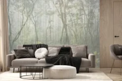 Fototapeta: Path in a mysterious tropical forest. illustration for decoration,