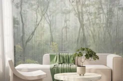 Fototapeta: Path in a mysterious tropical forest. illustration for decoration,