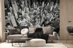 Fototapeta: Patrząc w dół na drapacze chmur