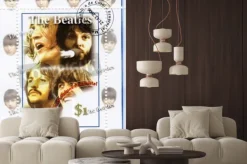 Fototapeta: Pieczęć z słynnej grupy the beatles