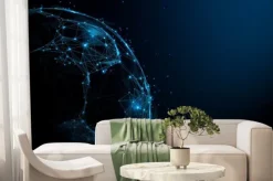 Fototapeta: Piłka nożna na ilustracji 3d