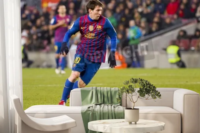 Fototapeta: Piłkarz lionel messi podczas meczu