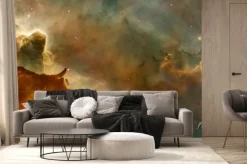 Fototapeta: Piękna mgławica w kosmosie daleko. korygowanego obrazu. elementy