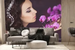 Fototapeta: Piękna panna młoda w dniu ślubu w sukni ślubnej. młodej kobiety