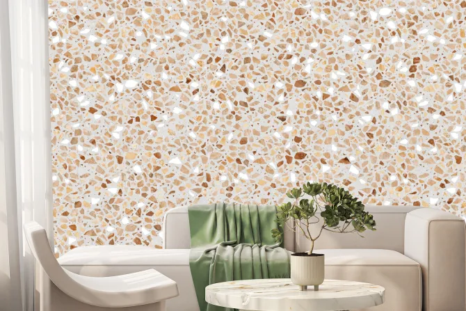 Fototapeta: Piękne beżowe tło z fakturą kamienia