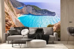 Fototapeta: Piękne navagio beach (shipwreck beach), na wyspie zakynthos,