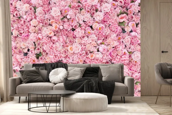 Fototapeta: Piękne tło różowe kwiaty